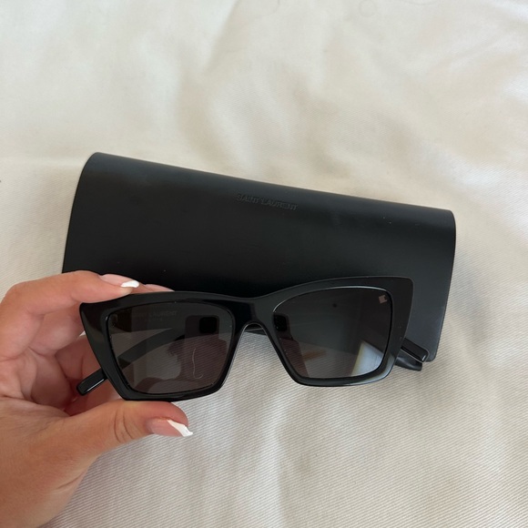 SAINT LAURENT Black Mica Sunglasses - Picture 9 of 9